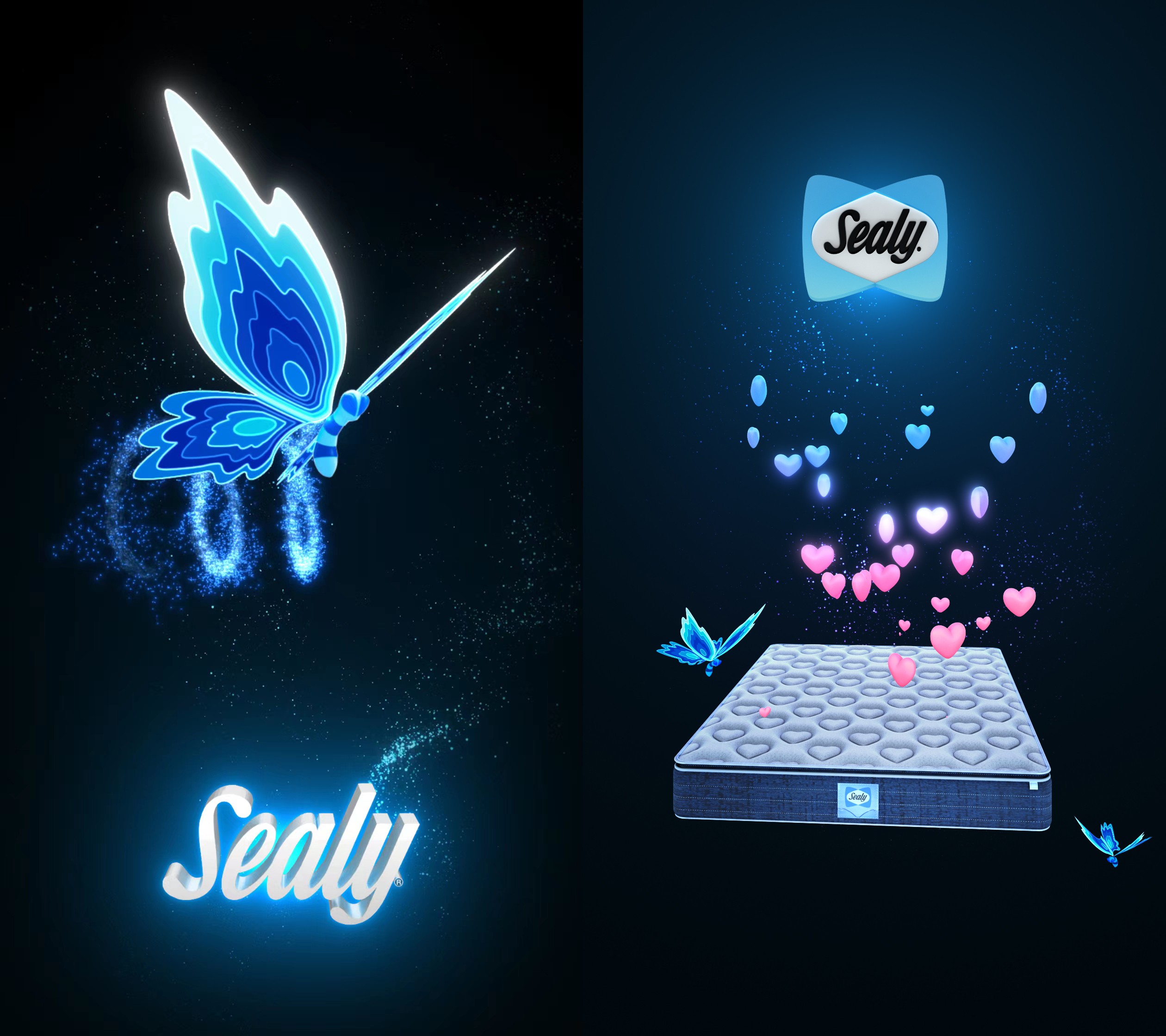 絲漣數字藝術藏品-絲漣藍蝶1